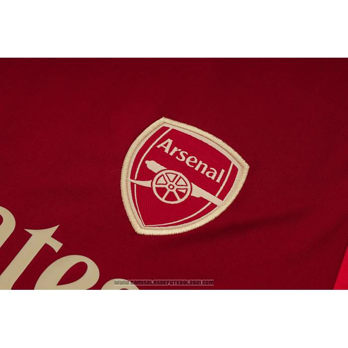 Fato de Treino Arsenal Manga Curta 2023-2024 Vermelho - Calcas Curta